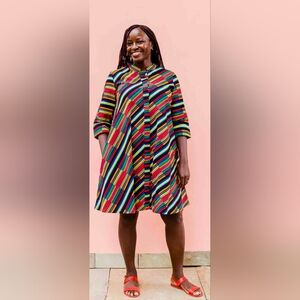 Zuri Chromatic East African Kitenge Dress